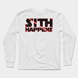 Sith Happens star Long Sleeve T-Shirt